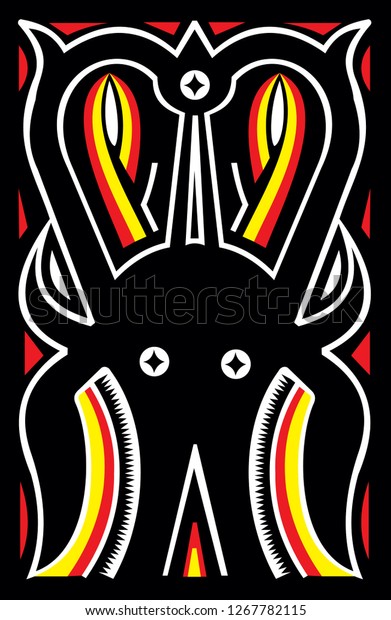 Detail Batik Toraja Vector Nomer 23