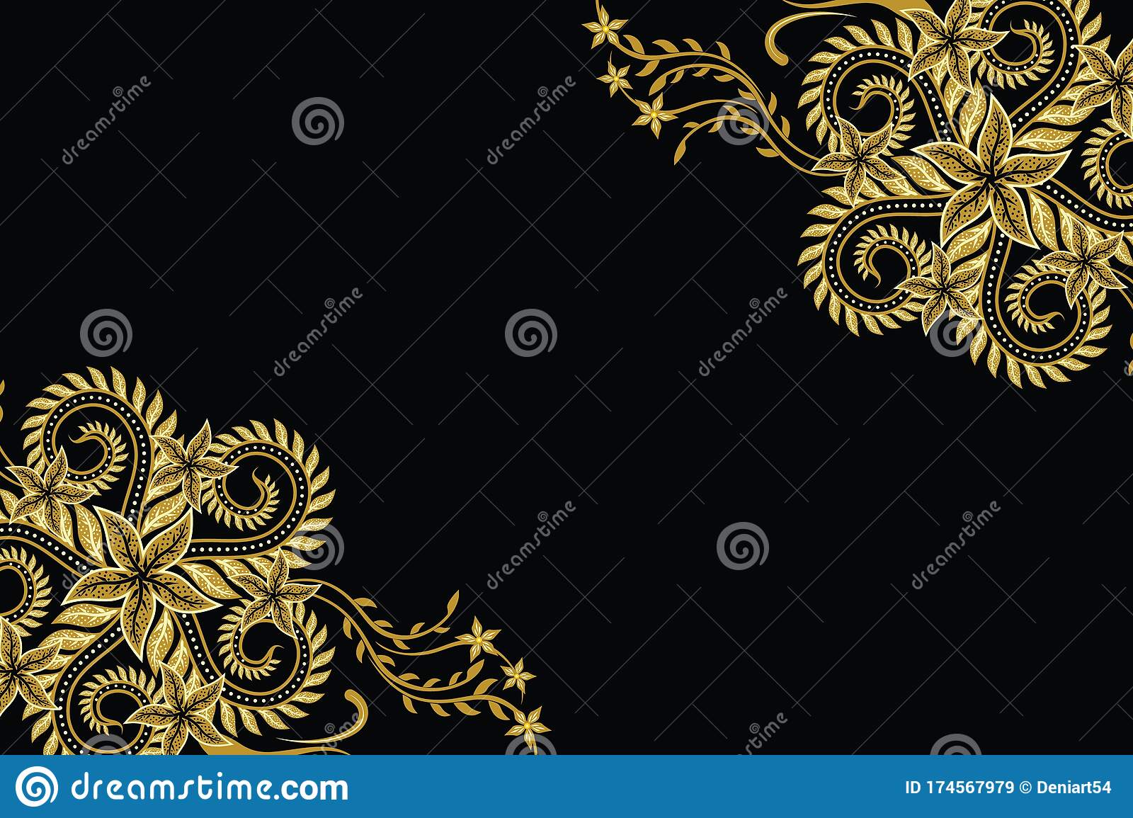 Detail Batik Vector Background Nomer 24