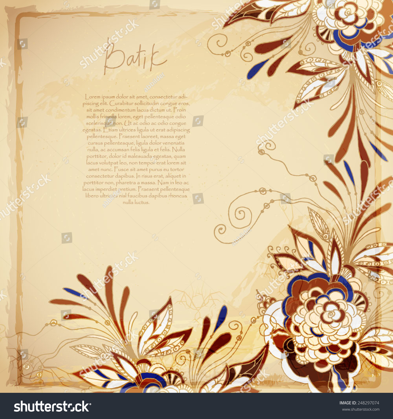 Detail Batik Vector Background Nomer 54