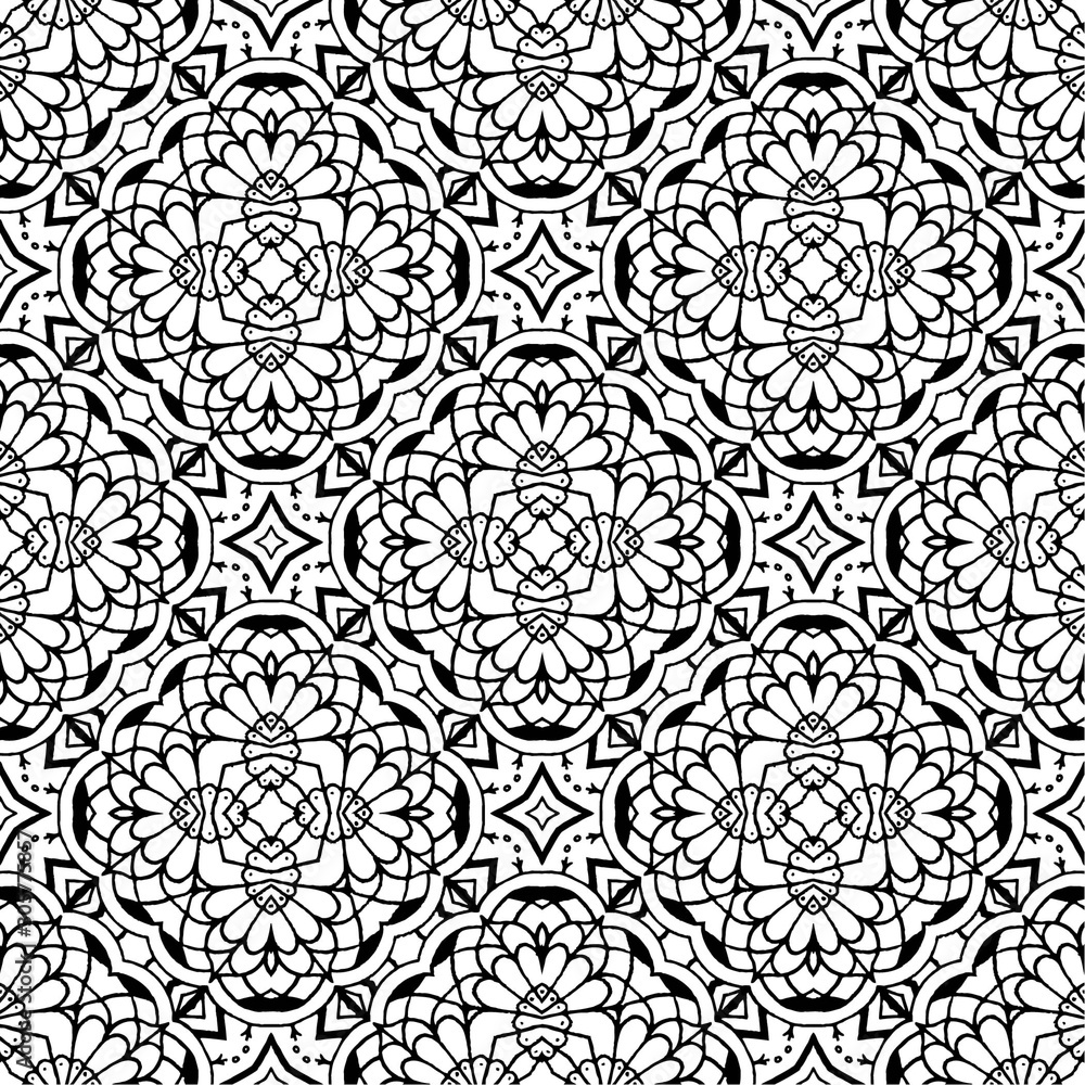 Detail Batik Vector Black And White Nomer 38