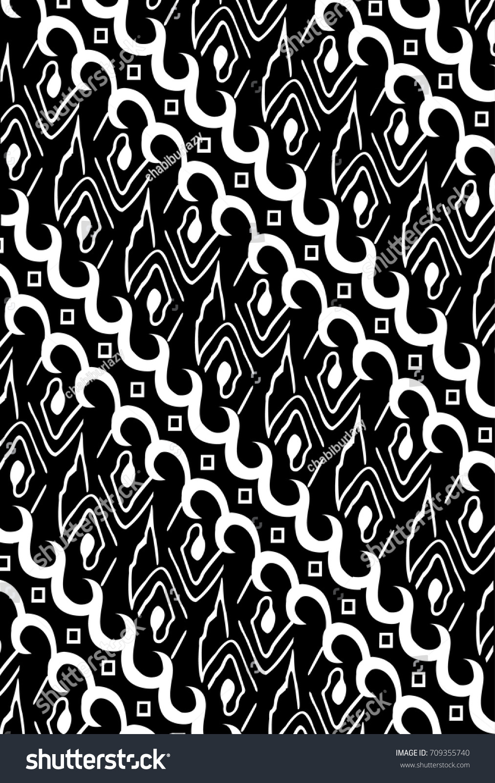 Detail Batik Vector Hitam Putih Nomer 20