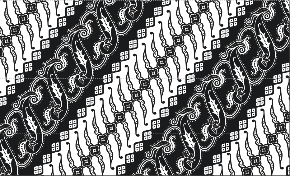 Detail Batik Vector Hitam Putih Nomer 23