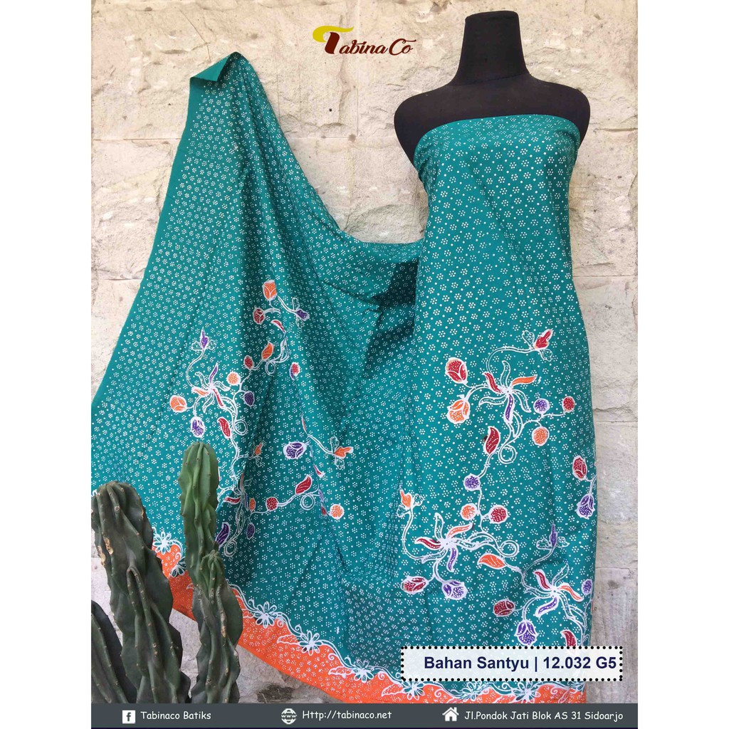 Detail Batik Warna Hijau Tosca Nomer 36