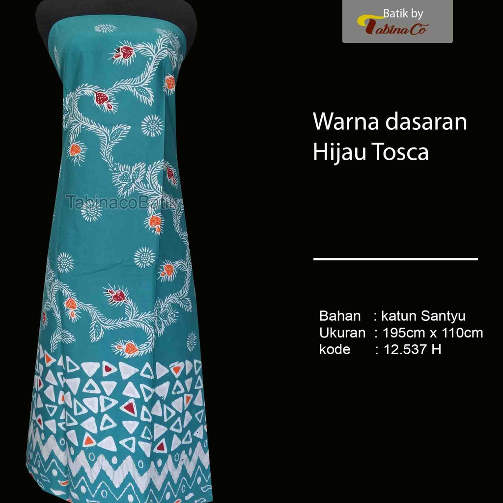 Detail Batik Warna Hijau Tosca Nomer 42