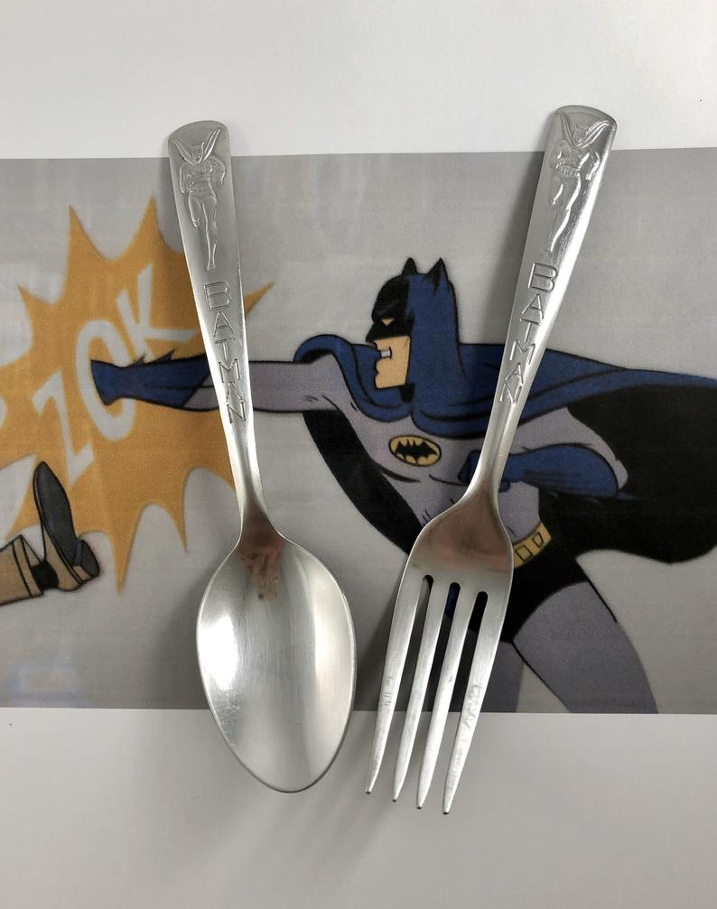 Detail Batman Fork And Spoon Set Nomer 4