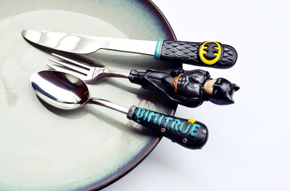 Detail Batman Fork And Spoon Set Nomer 45