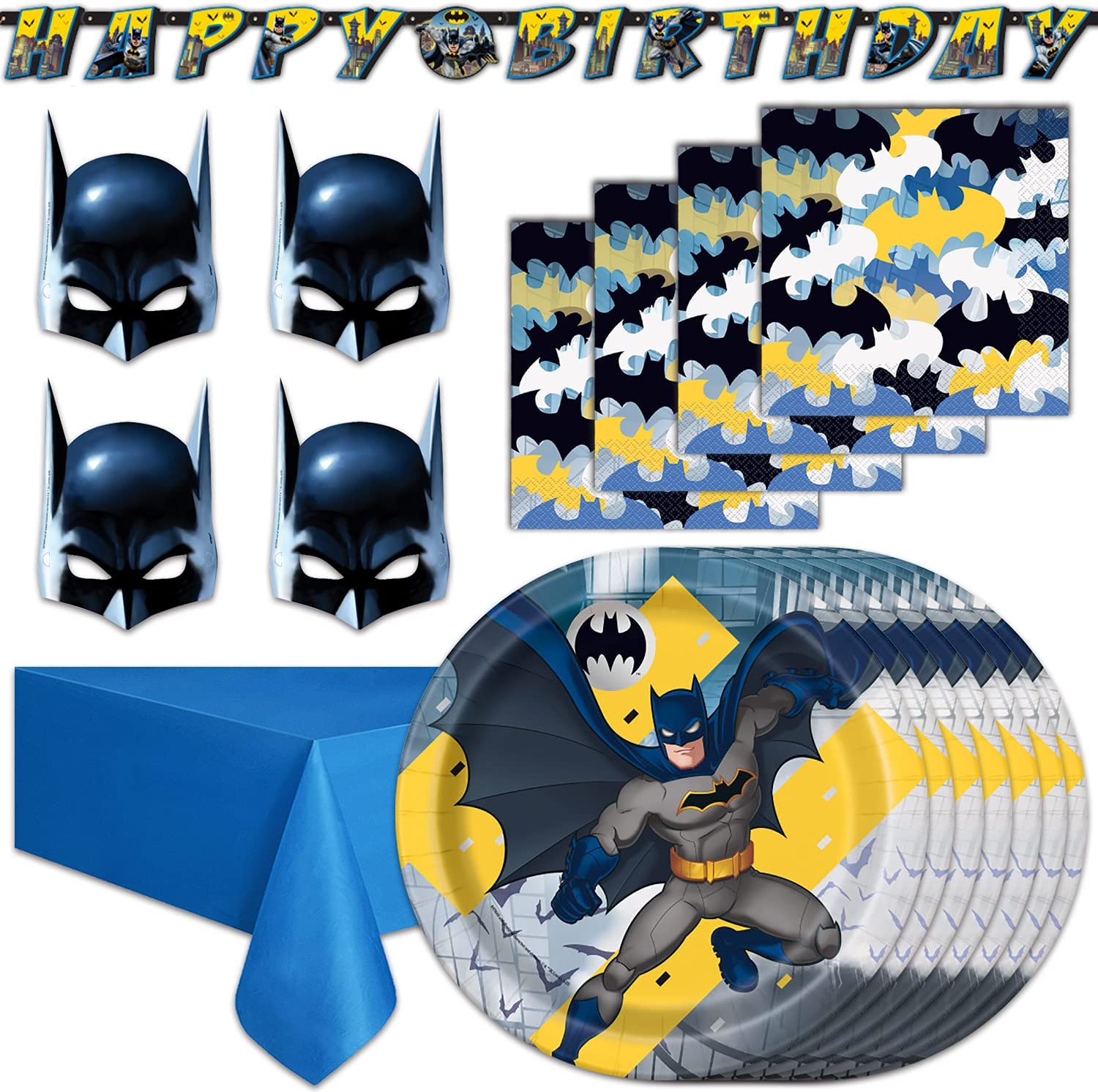 Batman Plates And Napkins - KibrisPDR