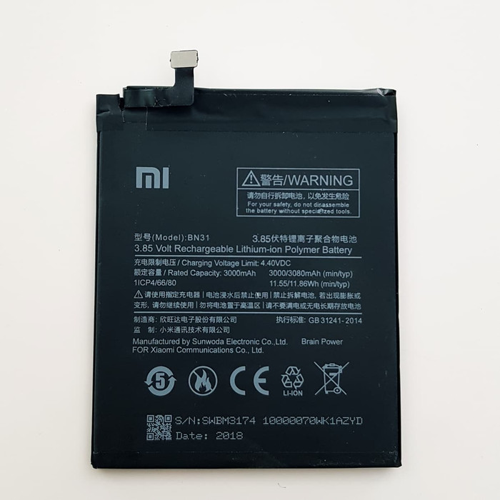 Detail Batre Xiaomi Mi A1 Nomer 12