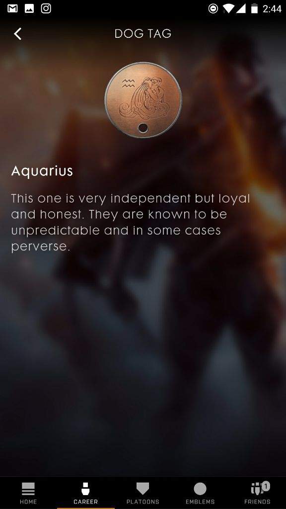 Detail Battlefield 1 Aquarius Dog Tag Nomer 36