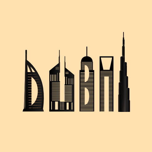 Detail Dubai Skyline Burj Al Arab Nomer 2
