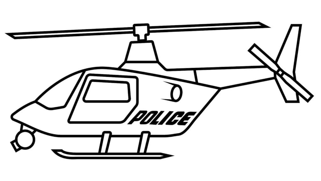 Detail Polizeihubschrauber Ausmalbild Nomer 11