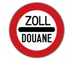 Detail Zoll Douane Schild Nomer 25