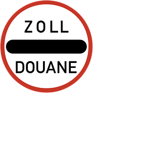 Detail Zoll Douane Schild Nomer 27