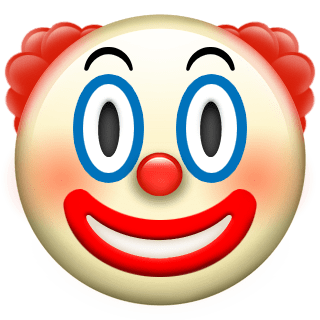 Iphone Clown Emoji - KibrisPDR