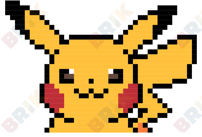Detail Pixel Art Pikachu Nomer 13