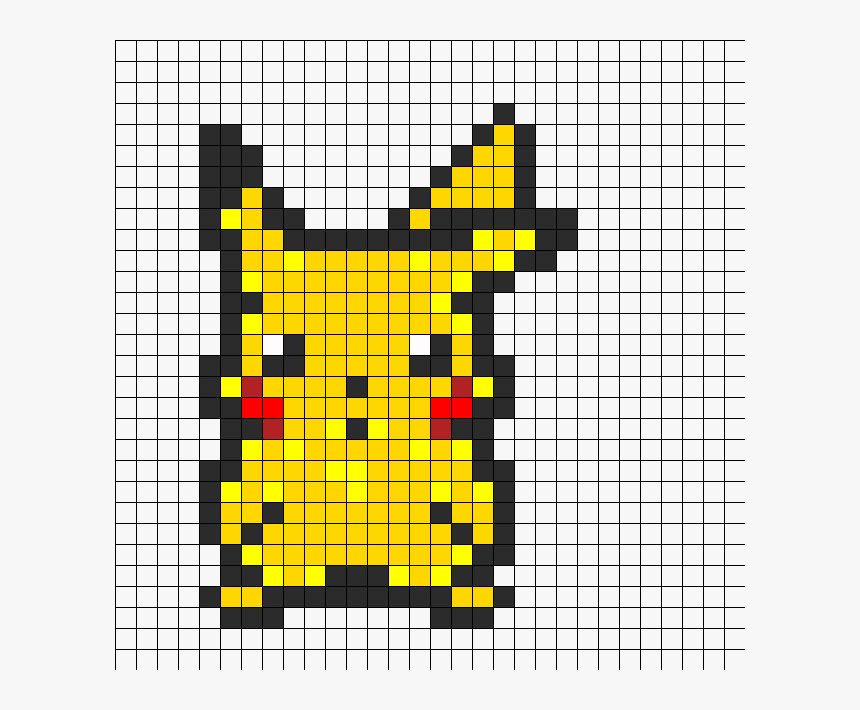 Detail Pixel Art Pikachu Nomer 8