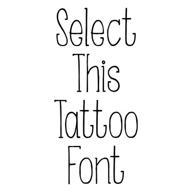 Detail Tattoo Schriftart Schreibmaschine Nomer 3