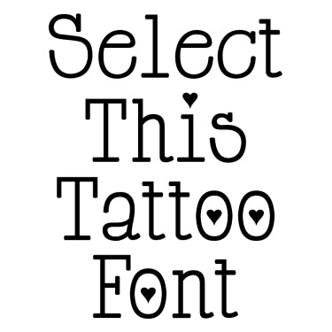 Detail Tattoo Schriftart Schreibmaschine Nomer 4