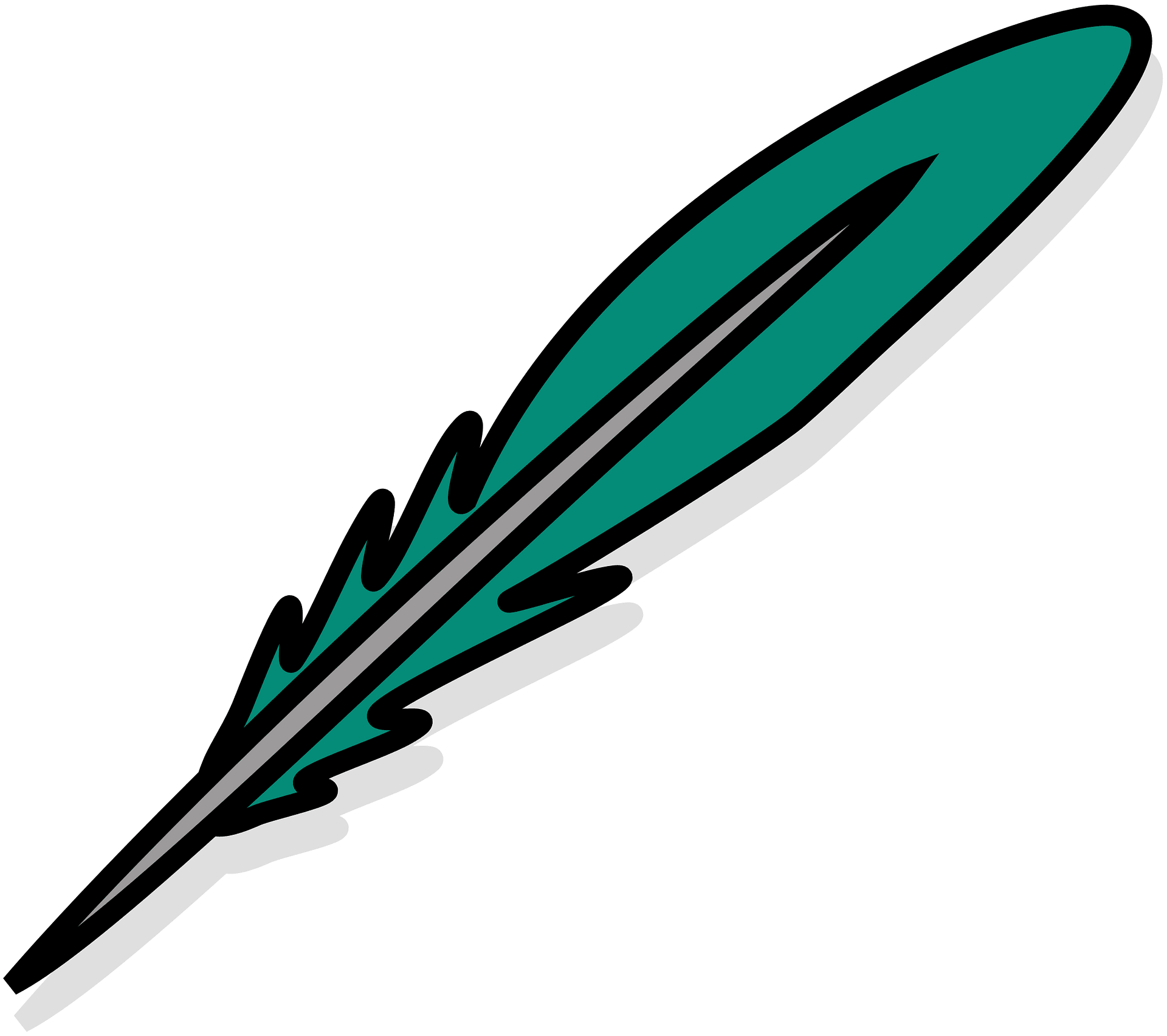 Detail Transparent Feather Nomer 8