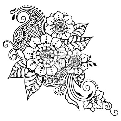 Detail Henna Blume Nomer 10