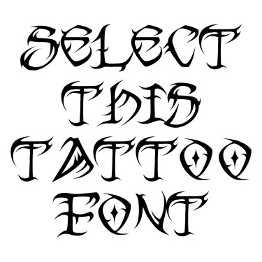 Detail Tribal Tattoo Lettering Fonts Nomer 5