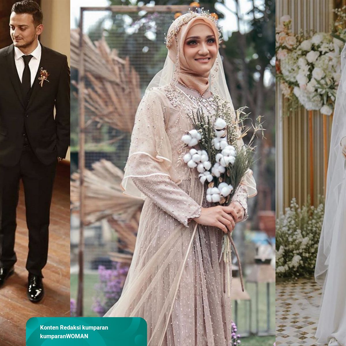 Detail Foto Gaun Pengantin Muslimah Nomer 5