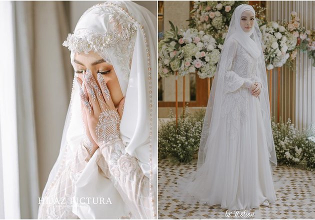 Detail Foto Gaun Pengantin Muslimah Nomer 8