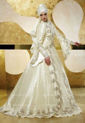 Detail Foto Gaun Pengantin Muslimah Nomer 9