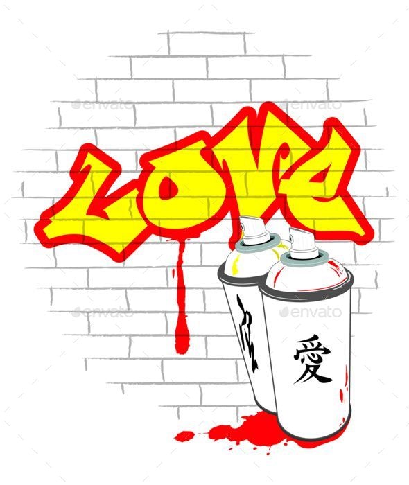 Detail Foto Grafiti Love Nomer 26