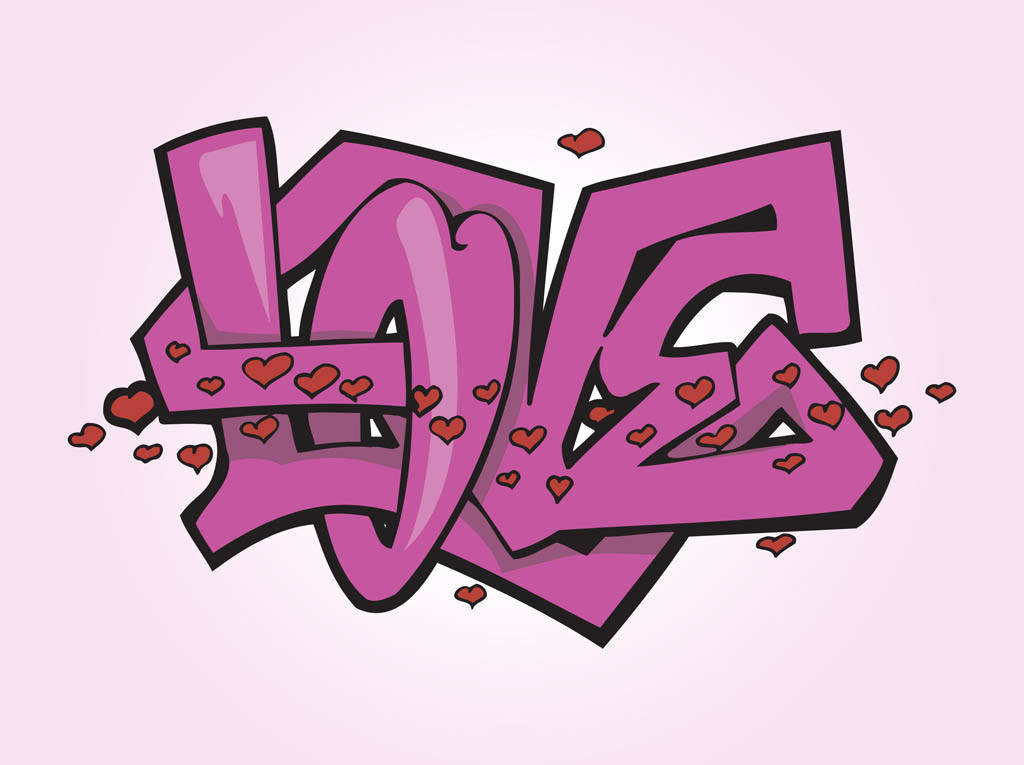 Detail Foto Grafiti Love Nomer 4