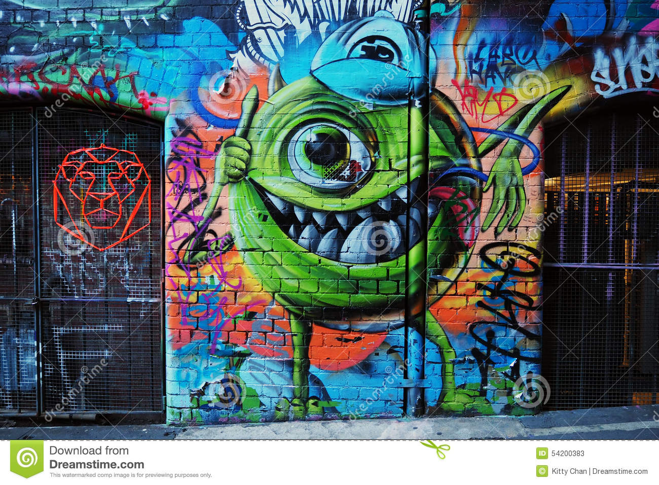 Detail Foto Grafiti Monster Nomer 38