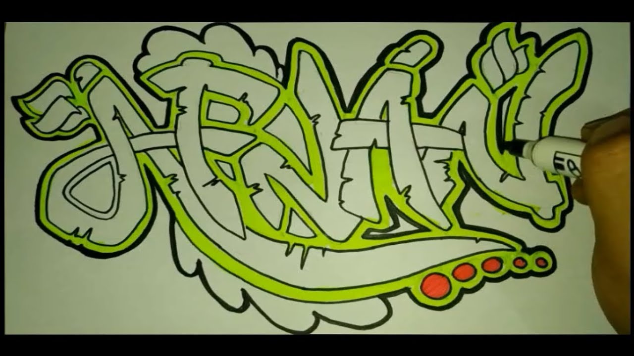 Detail Foto Grafiti Nama Keren Nomer 29
