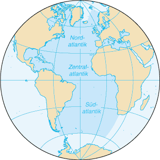 Landkarte Atlantik - KibrisPDR