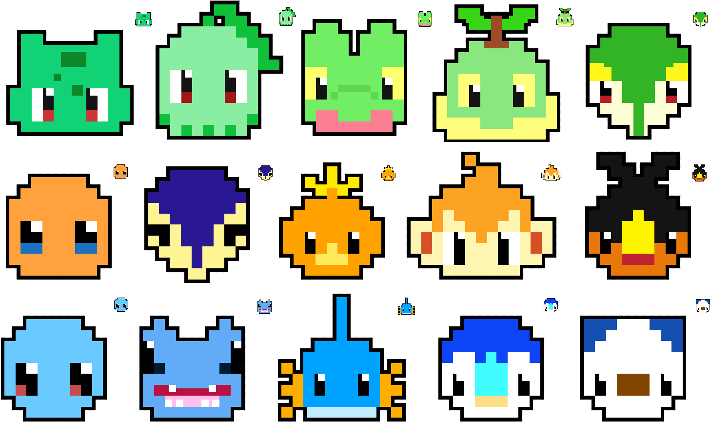 Detail Pixel Art Pokemon Nomer 12