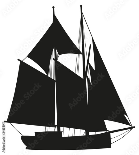Detail Segelschiff Silhouette Nomer 10