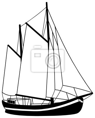Detail Segelschiff Silhouette Nomer 14