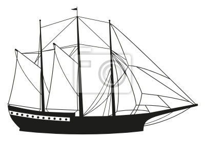 Detail Segelschiff Silhouette Nomer 17