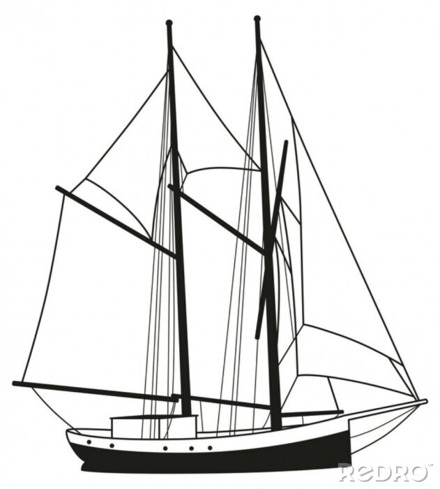 Detail Segelschiff Silhouette Nomer 9