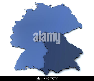 Detail 3d Karte Deutschland Nomer 15