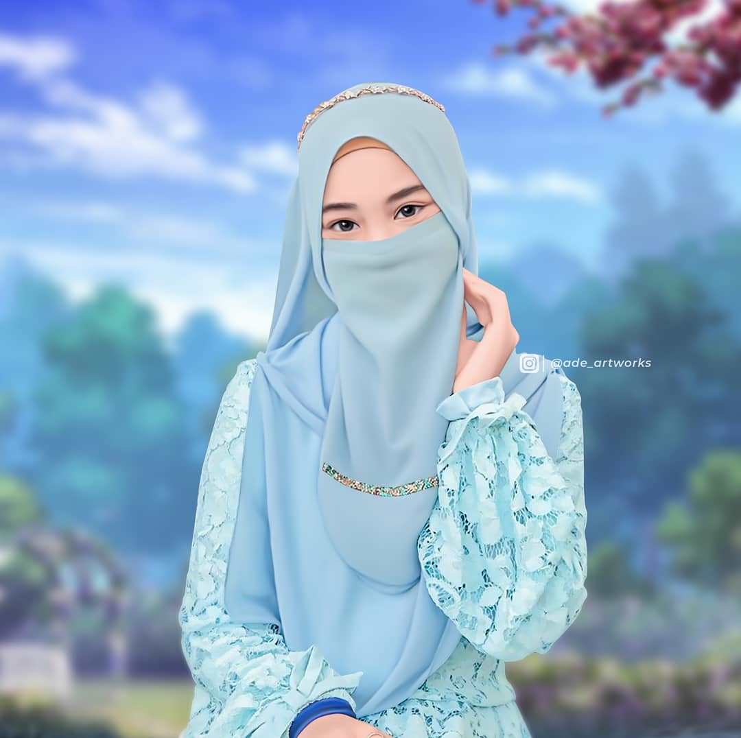 Detail Foto Hijab Kartun Cadar Nomer 18