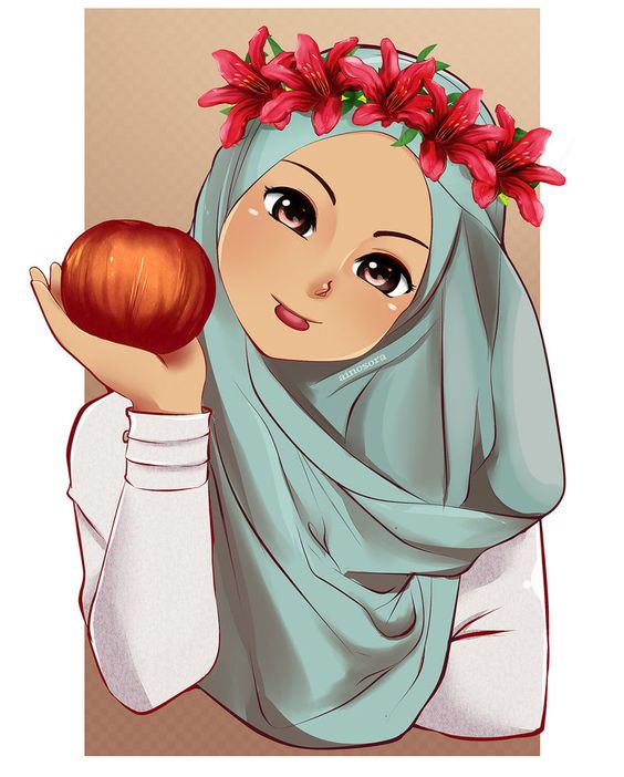 Detail Foto Hijab Kartun Cantik Nomer 18