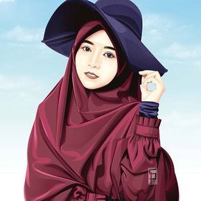 Detail Foto Hijab Kartun Cantik Nomer 23