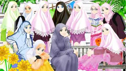 Detail Foto Hijab Kartun Cantik Nomer 41