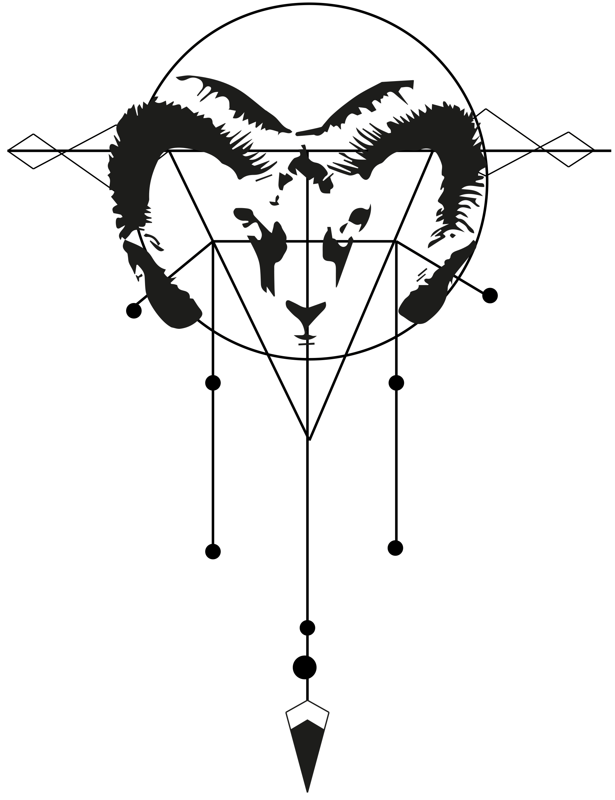Detail Sternzeichen Tattoo Widder Nomer 3