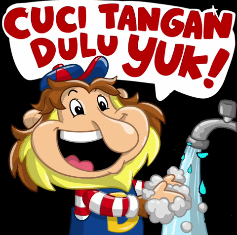 Download Anak Cuci Tangan Kartun Nomer 32