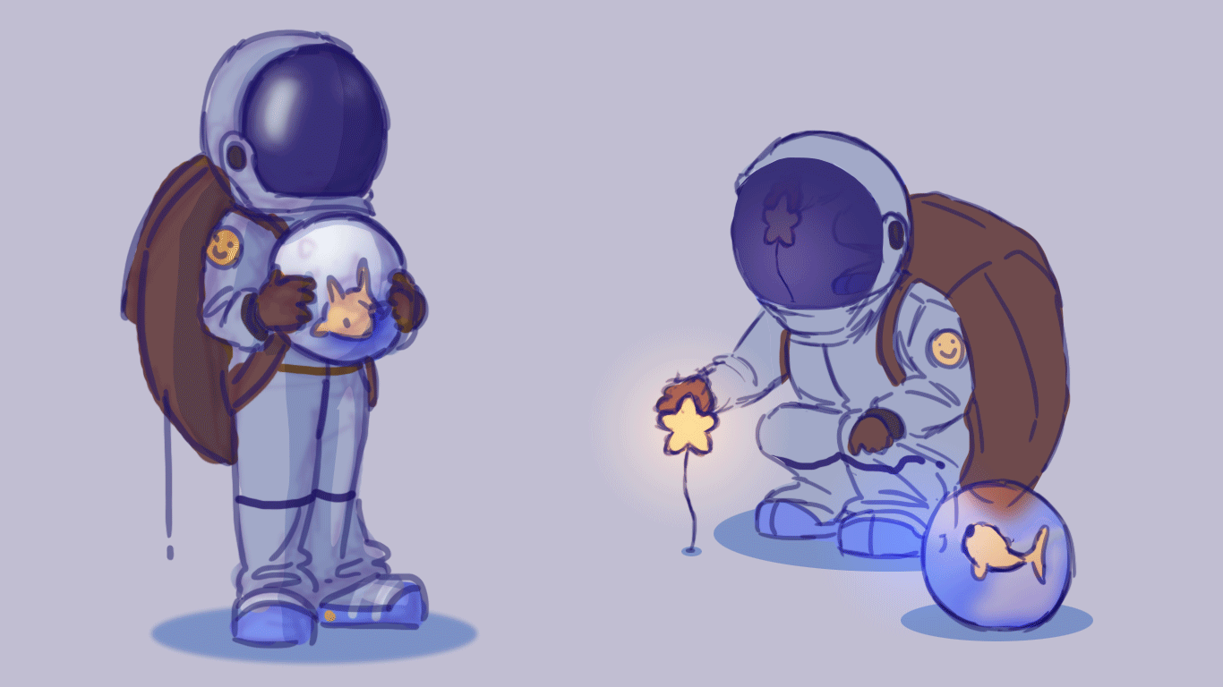 Detail Astronot Animasi Art Nomer 22