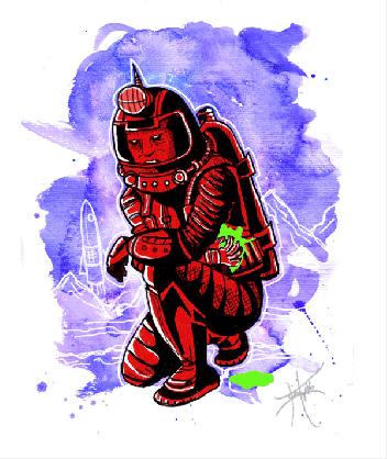 Detail Astronot Animasi Art Nomer 28