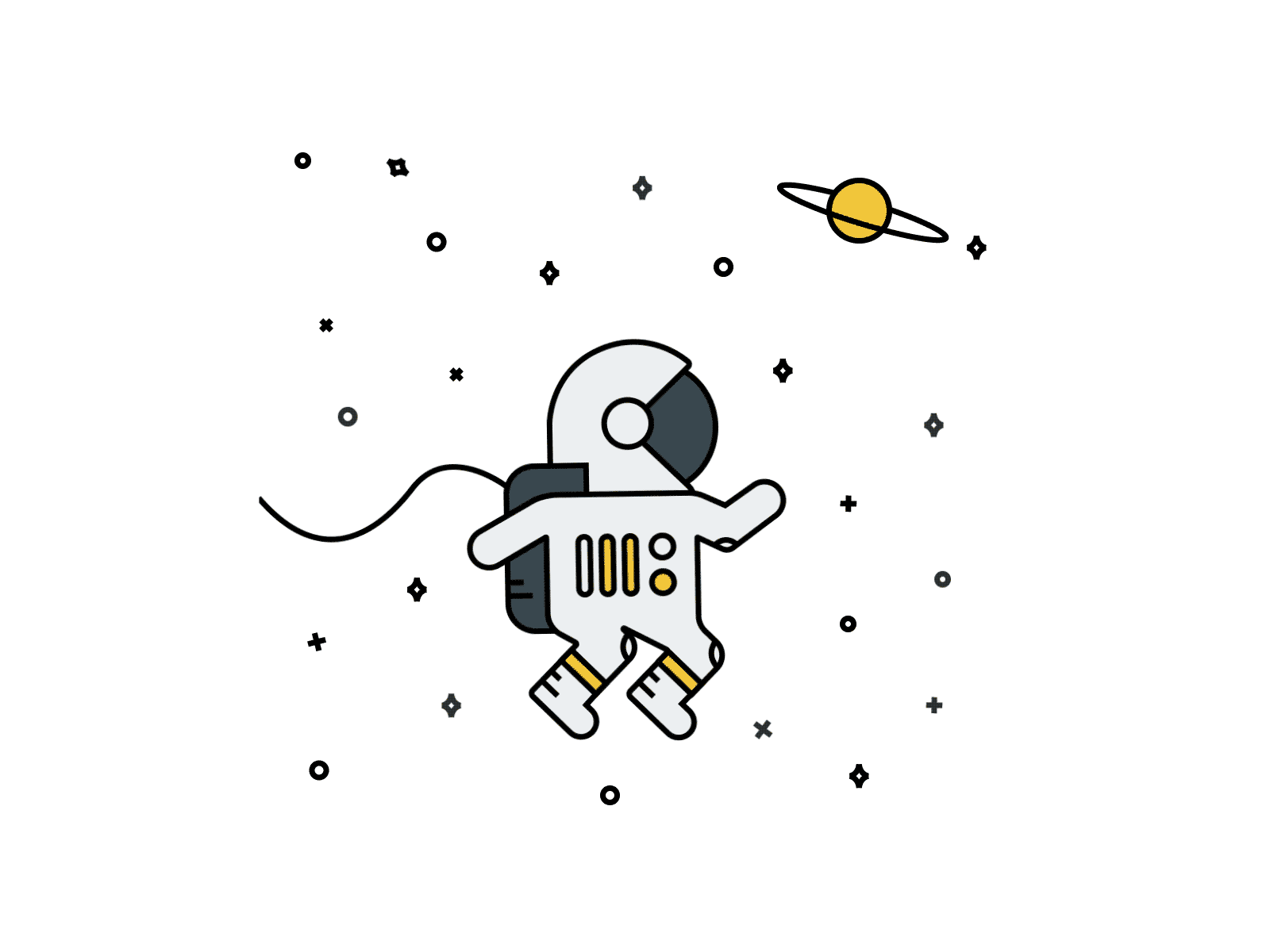 Detail Astronot Animasi Art Nomer 4
