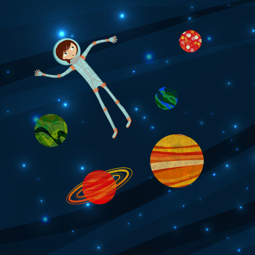 Detail Astronot Animasi Art Nomer 36