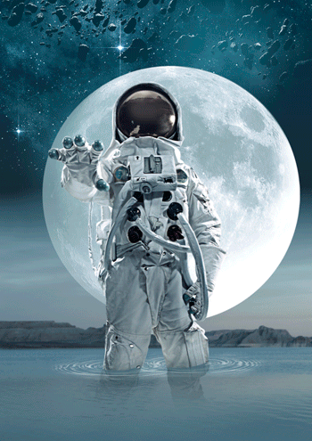 Detail Astronot Animasi Art Nomer 5
